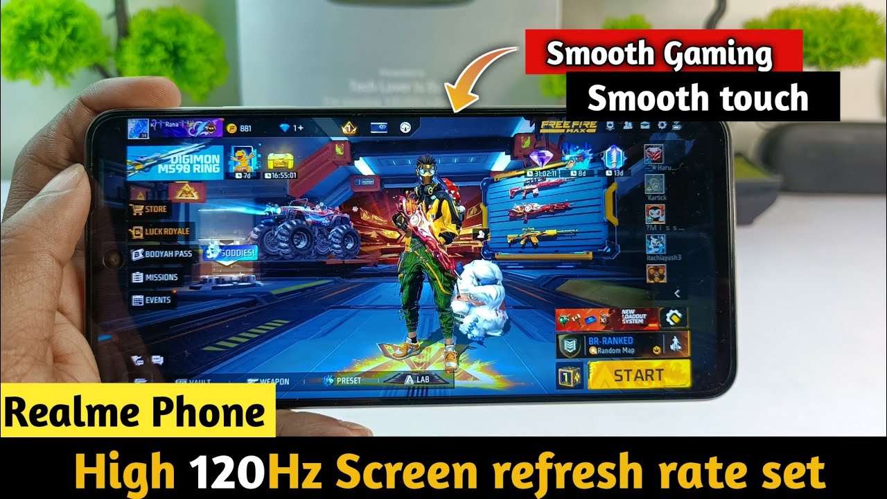 How to change screen refresh rate in Realme || Enable High 120Hz screen refresh rate 