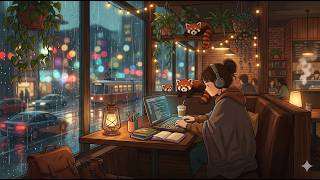 Late Night Rainy Café ☕ Anime Lofi for Deep Focus &amp; Calm Study