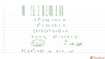 "Let P be the   point on the parabola, `y^2=8x` which is at a minimum distance   from