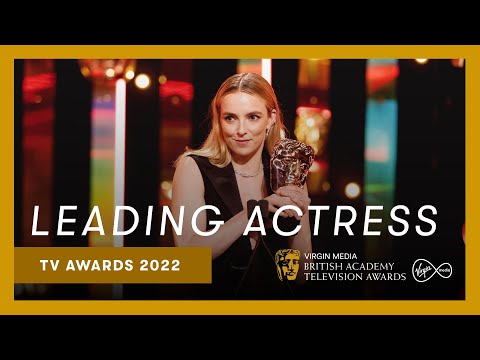 Jodie Comer accepts the Lead Actress award | Virgin Media BAFTA TV Awards 2022