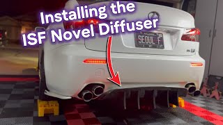Lexus ISF Novel Diffuser install