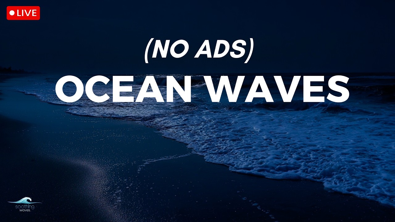 🔴 Ocean Waves for Deep Sleep | Ocean Sounds For Deep Sleeping With A Dark Screen And Rolling Waves