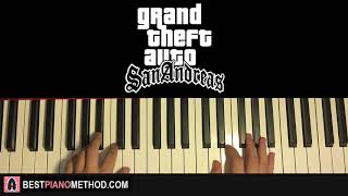 HOW TO PLAY - GTA San Andreas Theme Song (Piano Tutorial Lesson) chords