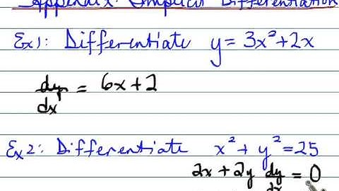 MCV Unit 5 Lesson 1-- implicit differentiation