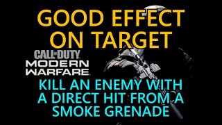 Good Effect On Target | Kill An Enemy With A Thrown Smoke Grenade | Call Of Duty Modern Warfare
