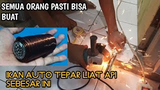 Seumur hidup sekali! Membuat SETRUM DARI BARANG BEKAS Shock depan motor