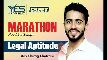 CSEET Legal Aptitude MARATHON November 21 | Adv Chirag Chotrani