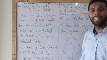procedure for circuit problem|ch13Current&Electricity|topic13.9,lect 16|Inter part 2|physics by umar
