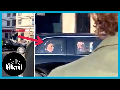 Bad timing: joe biden stuck in traffic in marble arch ahead of queen's funeral