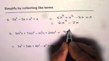 Combine Like Terms to Simplify Polynomial
