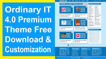 Ordinary IT 4.0 Premium Blogger Theme Customization Video JetTheme Redesign