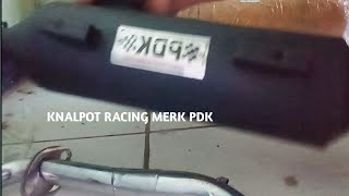 KNALPOT RACING MERK PDK dipasang dimotor Mio karbu.