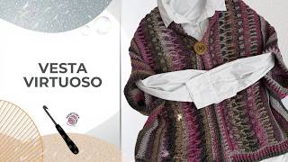 Háčkovaná vesta VIRTUOSO bez sešívání 🧶 návod | TRENDY vesta pro Tvůj šatník
