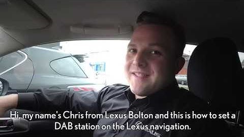 How to set a DAB radio station on the "Lexus Navigation"