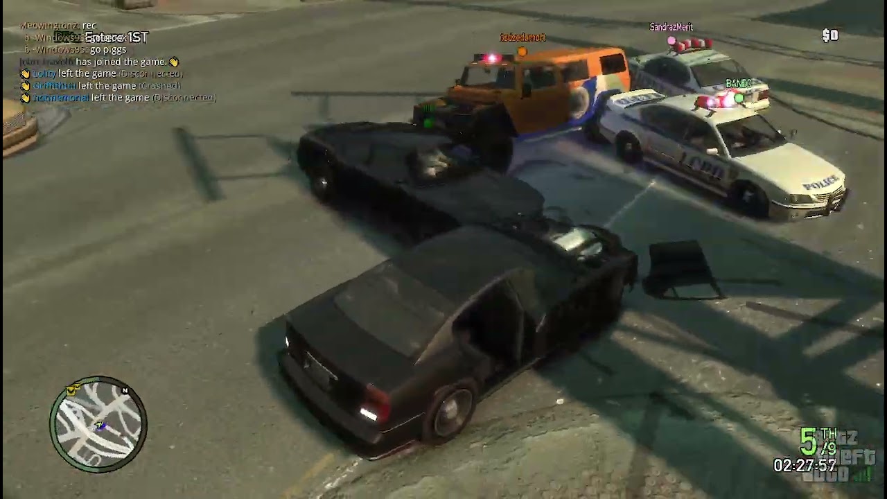 GTAIV Busted. (Crook Fabro)