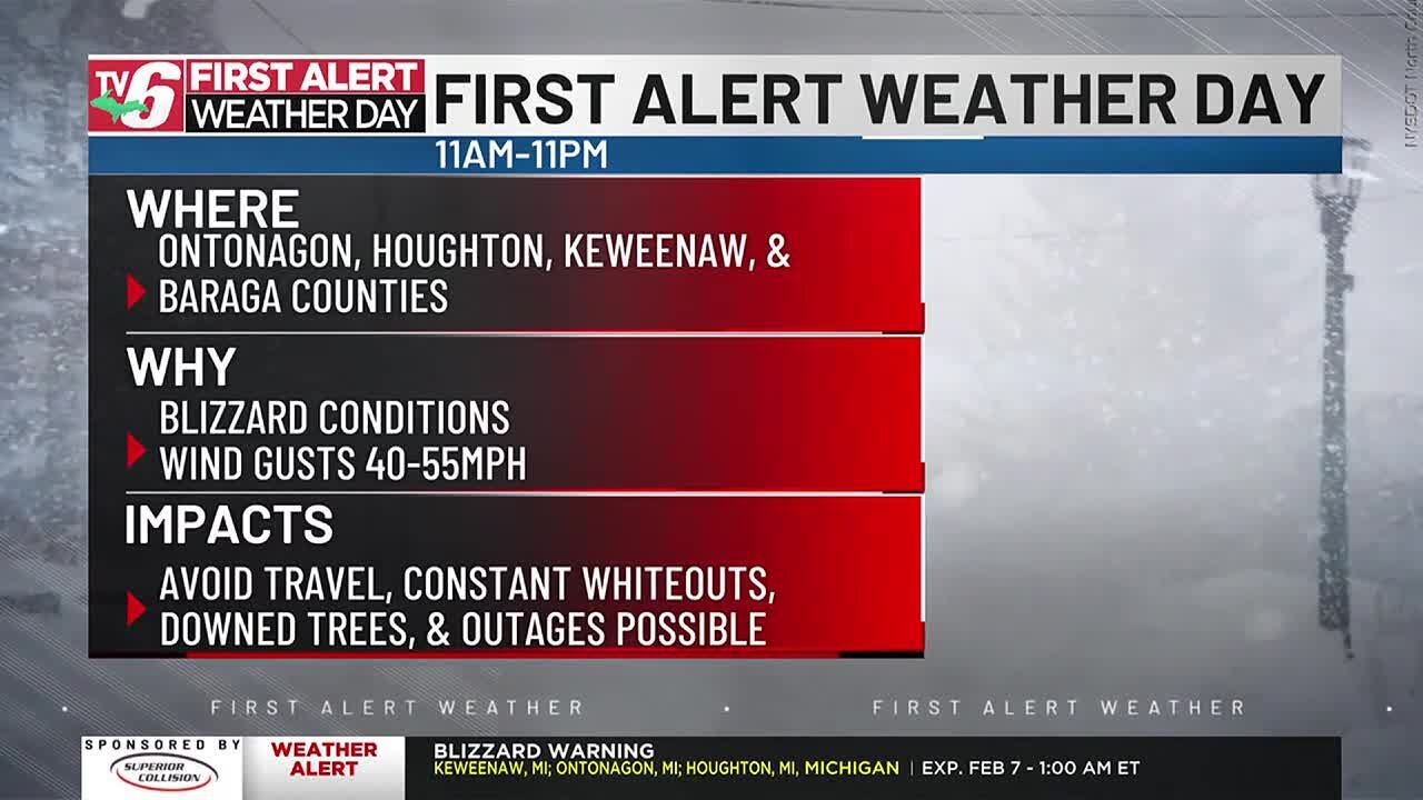 First Alert Weather Day: Blizzard conditions to cause dangerous travel ...