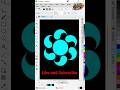 how to create Round Shape design in CorelDraw || CorelDraw- এ গোলাকার আকৃতির নকশা #logo #ytshorts
