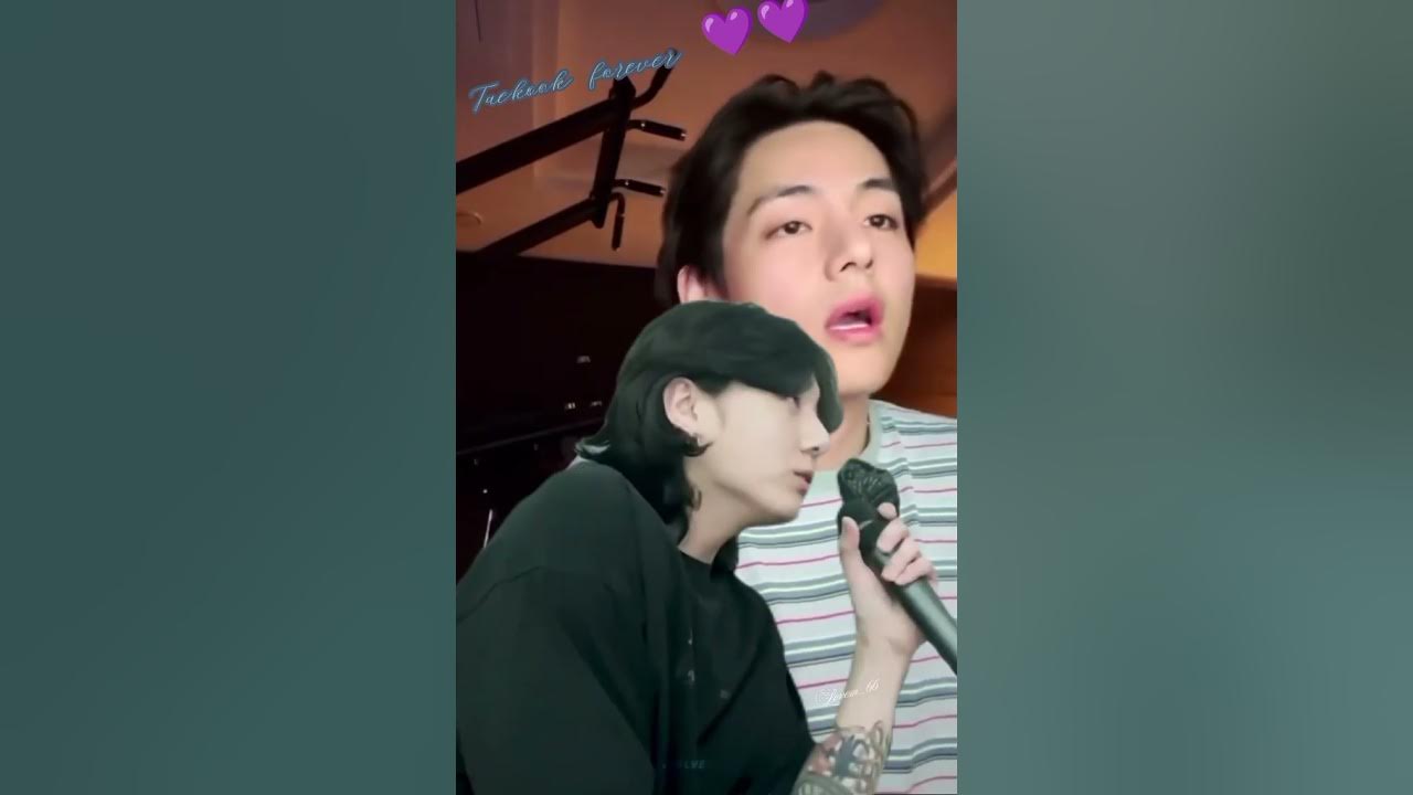 Тэхён признался в эфире, что эту песню ему всегда пел Гуки #taekook # ...