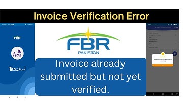 Invoice submitted but not yet verified || FBR Invoice not Verified || (Tax Asaan ) FBR POS System