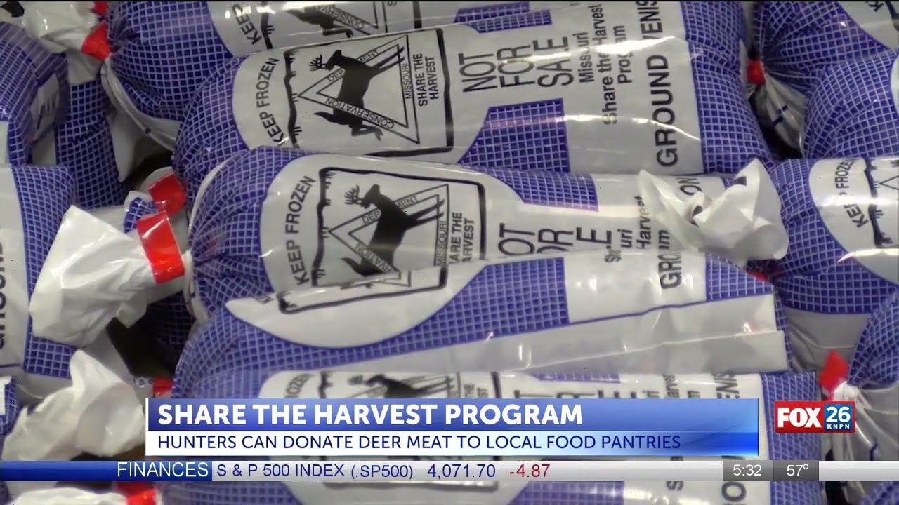 Share the Harvest program allows hunters to donate deer meat to local food pantries