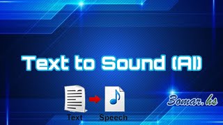 text to sound converter (includes many sounds) تحويل النص إلى صوت (يتضمن العديد من الأصوات)