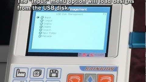 Butterfly Control Panel 2012-earlier (see newer video): Butterfly Embroidery Machine