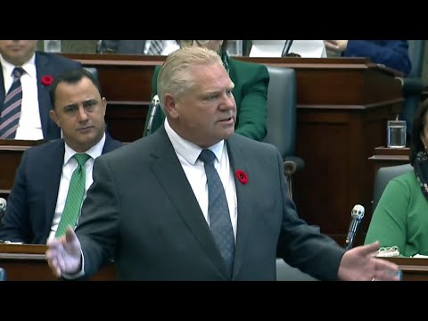 Premier Ford grilled over intent to use notwithstanding clause