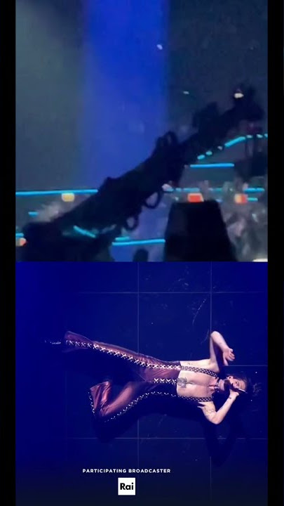 Download lagu Måneskin: Damiano David's death drop at Eurovision 2021 — as seen on TV vs from the audience