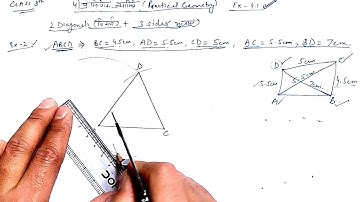 Class 8th Maths Chapter 4 Practical Geometry (प्रायोगिक ज्यामिति) (Part 2) Hindi & English Medium