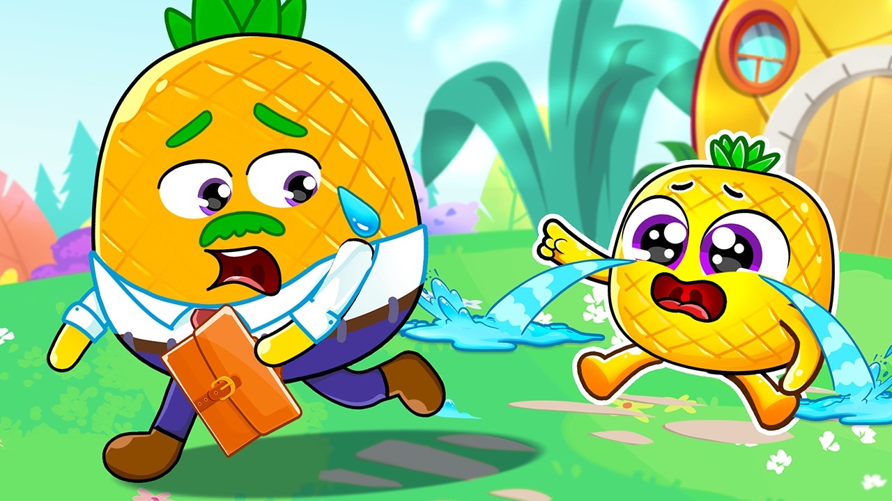 When Dad's Away Song 😭💼 | Don't Leave Me 😭   | Nursery Rhymes & Kids Songs by Baby Color