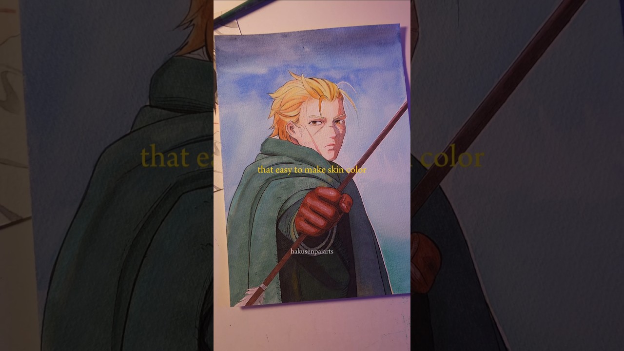 How to make Skin Color with watercolors✨️ 