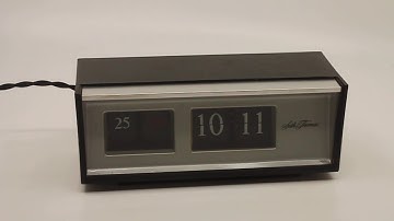 Seth Thomas speed read day date flip clock