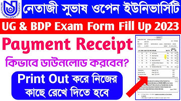 UG & BDP Exam Form Fill Up 2023 | UG Exam Form Fill Up Process 2023 | @SujoySanatani