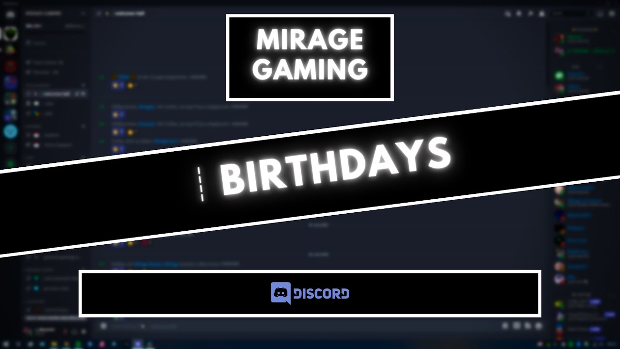 MEE6 - Birthday Command Help | Mirage Gaming - YouTube