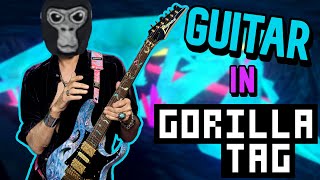 Playing CAVE WAVE on GUITAR in GORILLA TAG!
