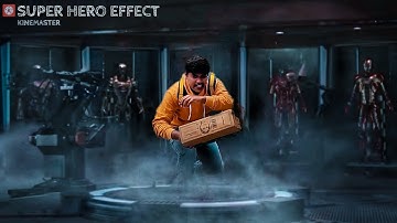 SUPER HERO LANDING EFFECT IN KINE MASTER| kinemaster editing in telugu | #friendlyvfx