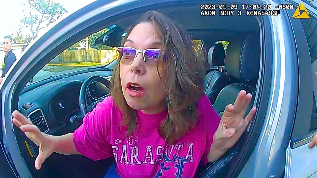 Drunk Woman Plays Dumb After Crashing Into a House - YouTube