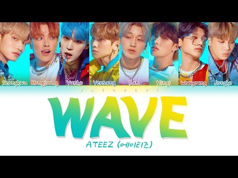 ATEEZ (에이티즈) - WAVE (Color Coded Lyrics Eng/Rom/Han/가사)