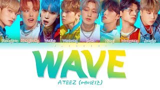 ATEEZ (에이티즈) - WAVE (Color Coded Lyrics Eng/Rom/Han/가사) chords