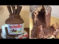 Best Yummy Melted Chocolate Cake Decorating | Easy NUTELLA Chocolate Cake Decorating Ideas