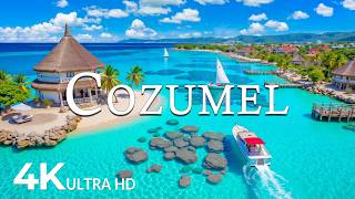 FLYING OVER COZUMEL (4K UHD) – Soothing Music Along With Beautiful Nature Video - 4K Video ULTRA HD
