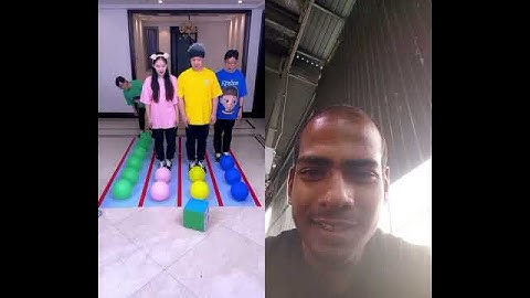 🎈Balloon Stepping Challenge, Who Reaches The Finish Line First? #Funnyfamily#PartyGames