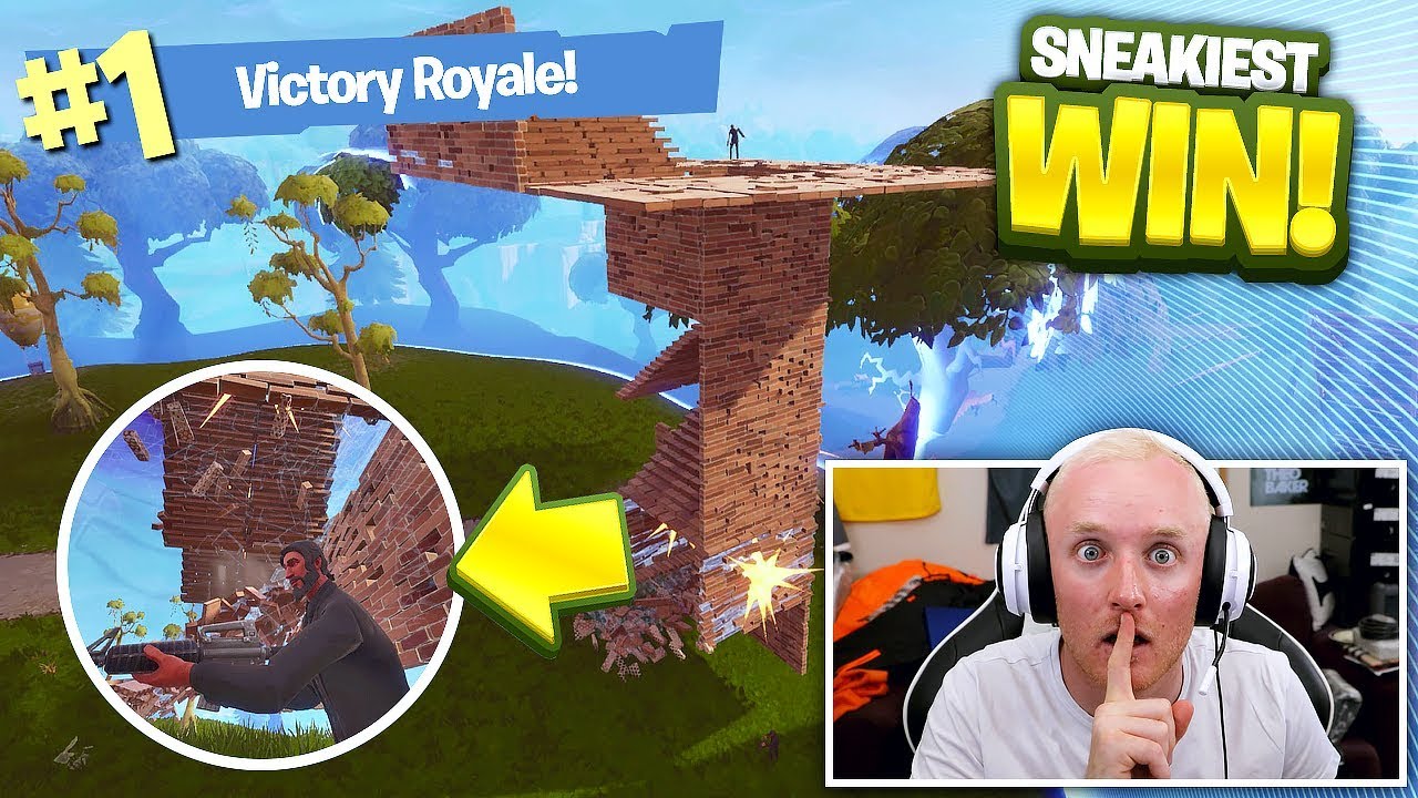 The Sneakiest Win On Fortnite Battle Royale Youtube Sneakiest Fortnite Plays Sneakiest Fortnite Plays The Sneakiest Win On Fortnite Battle Royale Youtube
