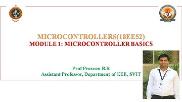 Module 1 : 8051 Microcontroller Basics