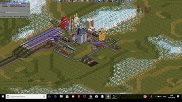 We are playing  Open TTD and look at the transport hub!