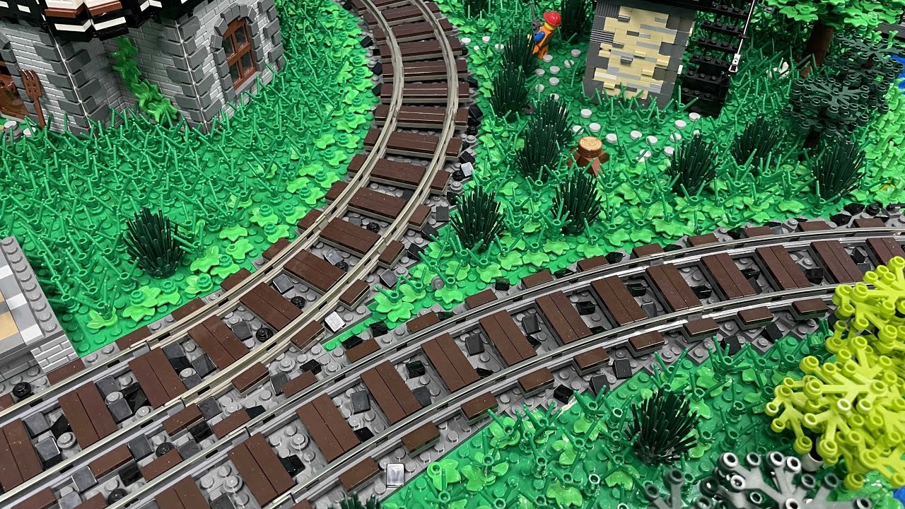 Lego Train Layout finished - YouTube