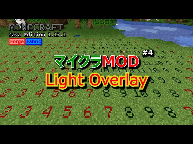 マイクラMOD #4】地面に明るさが表示されるMOD [1.17.1] - YouTube