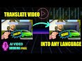 How To Translate Video Into Any Language With AI - Free Dubbing AI
