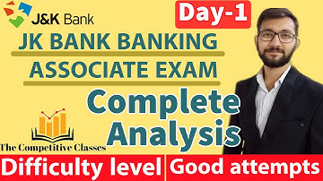 JK BANK BA DAY-1 ALL SHIFTS ANALYSIS || GOOD ATTEMPTS|| DIFFICULTY LEVEL || #JKBANKASSOCIATE
