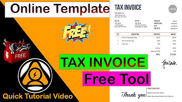 How to Create an Invoice Using Free Online Invoice Generator | Free TAX Invoice Template Generator